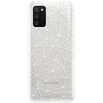 iSaprio Abstract Triangles 03 - white pro Samsung Galaxy A02s (trian03w-TPU3-A02s)