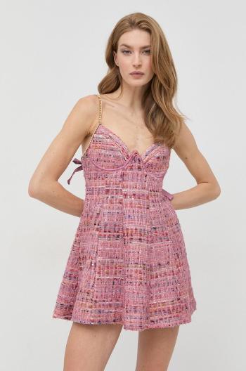 Šaty For Love & Lemons růžová barva, mini