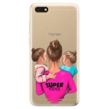 Odolné silikonové pouzdro iSaprio - Super Mama - Two Girls - Huawei Honor 7S