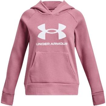 Under Armour RIVAL FLEECE BL HOODIE  Dívčí mikina, růžová, velikost