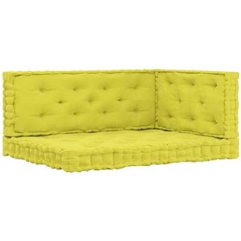 Podušky na nábytek z palet 3 ks jablkově zelené bavlna (3068627)