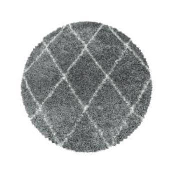 Ayyildiz koberce Kusový koberec Alvor Shaggy 3401 grey kruh - 200x200 (průměr) kruh cm Šedá
