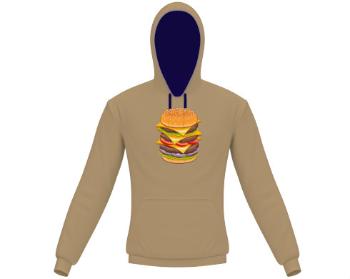 Pánská mikina Contrast Hamburger