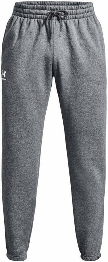 Under Armour Men's UA Essential Fleece Joggers Pitch Gray Medium Heather/White 2XL Fitness kalhoty