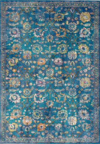 Festival koberce Kusový koberec Picasso K11600-04 Sarough kruh - 200x200 (průměr) kruh cm Modrá