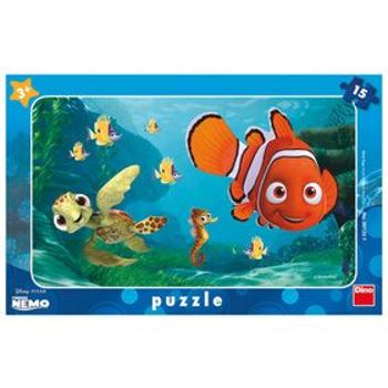 Nemo a želva - rámové puzzle 15 dílků