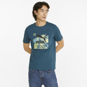 Nature Camp Graphic Tee Blue Coral M