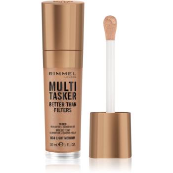 Rimmel Multi-Tasker Better Than Filters rozjasňující podkladová báze pro sjednocení barevného tónu pleti odstín 004 Light Medium 30 ml