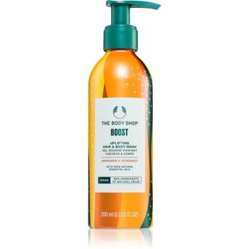 The Body Shop Bath and Body Hair & Body Wash šampon na vlasy a tělo Mandarin & Bergamot 200 ml