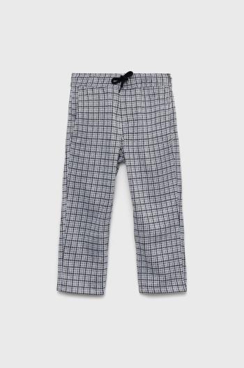 Dětské kalhoty Abercrombie & Fitch šedá barva, vzorované