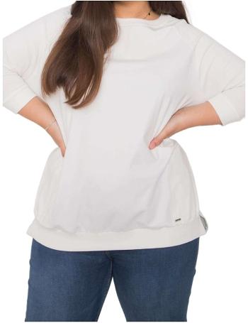 Smetanové basic tričko emma s raglánovými rukávy vel. ONE SIZE