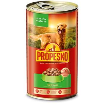 Propesko kousky pes jehněčí, kuřecí v omáčce 1240 g (8595606408623)