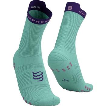 Compressport PRO RACING SOCKS V4.0 RUN HIGH Běžecké ponožky, tyrkysová, velikost