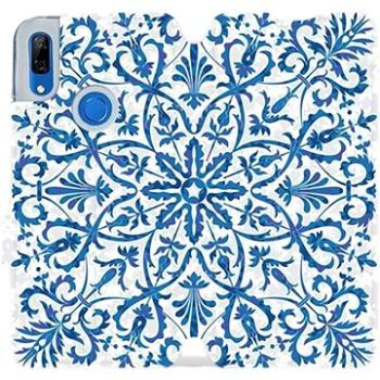 Flipové pouzdro na mobil Huawei P Smart Z - ME01P Modré květinové vzorce (5903226940233)