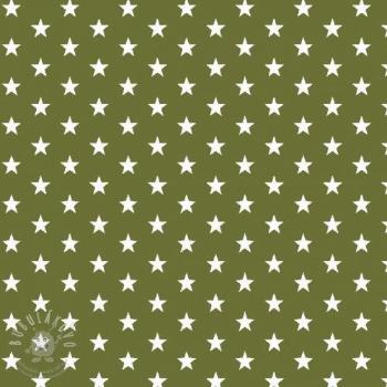 Bavlněná látka Petit stars green