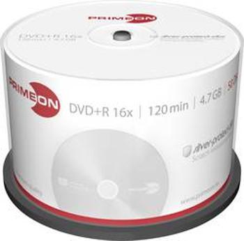 DVD+R 4.7 GB Primeon 2761224, stříbrný matný povrch, 50 ks, vřeteno