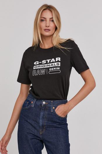 Tričko G-Star Raw dámské, černá barva