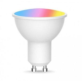 iQtech SmartLife GU10, Wi-Fi LED RGBW žárovka GU10, 85-265 V, 5 W, bílá/barevná