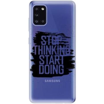 iSaprio Start Doing - black pro Samsung Galaxy A31 (stadob-TPU3_A31)