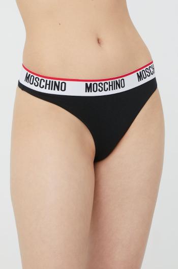 Tanga Moschino Underwear černá barva