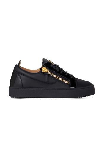 Kožené sneakers boty Giuseppe Zanotti May London černá barva, RW00017.008