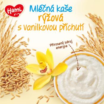 Hami Mléčná kaše rýžová s vanilkovou příchutí 225 g