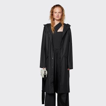 Černý voděodolný kabát Longer Jacket – S