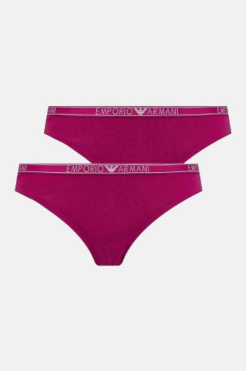 Tanga Emporio Armani Underwear 2-pack růžová barva, 163333 4F223