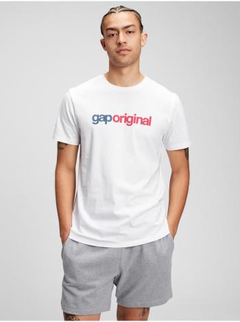 Bílé pánské tričko GAP Logo pocket t-shirt