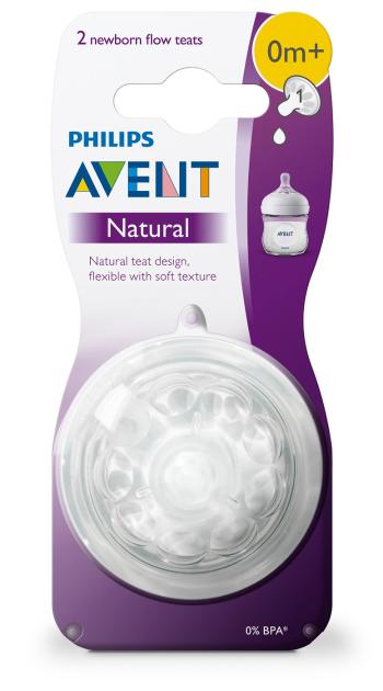 Philips Avent Dudlík Natural 1 novorozenecký průtok 2 ks