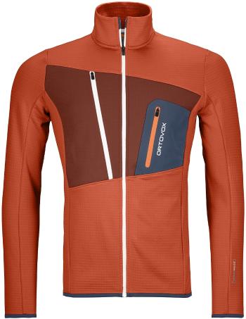 Ortovox Fleece grid jacket m - desert orange S