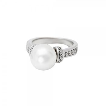 Prsten se syntetickou perlou 125-187-9273 50