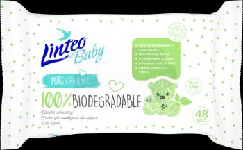 Linteo Baby Biodegradable Vlhčené ubrousky 48 ks