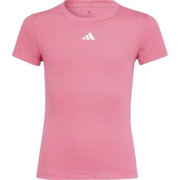 adidas G TF TEE Dívčí sportovní triko, růžová, velikost 170