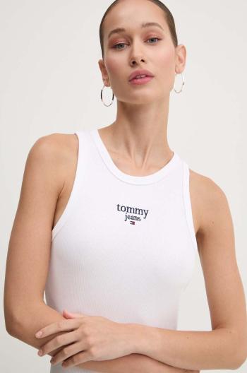 Top Tommy Jeans dámský, bílá barva, DW0DW18408