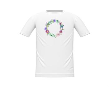 Dětské tričko Květinový rámeček