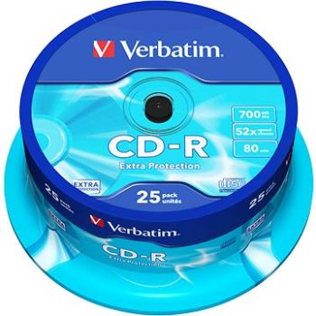 VERBATIM CD-R 700MB, 52x, spindle 25 ks (43432)