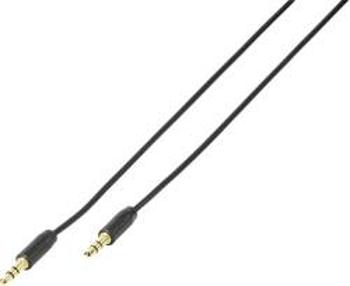 Jack audio kabel Vivanco 38767, 1.00 m, černá