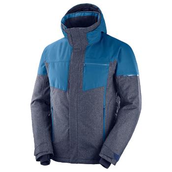 Salomon STORMSLIDE JKT M Pánská lyžařská bunda, tmavě šedá, velikost XL