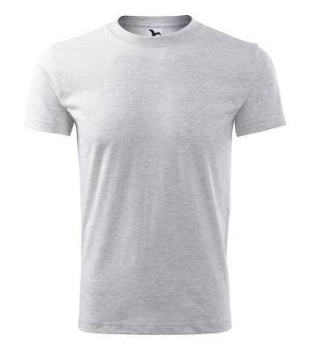 MALFINI Pánské tričko Classic New - Světle šedý melír | M