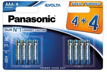 PANASONIC Alkalické baterie EVOLTA Platinum LR03EGE/8BW 4+4F AAA 1, 5V (Blistr 8ks)