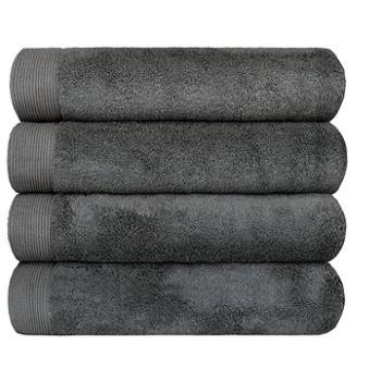 SCANquilt ručník MODAL SOFT tm. šedá (32044)