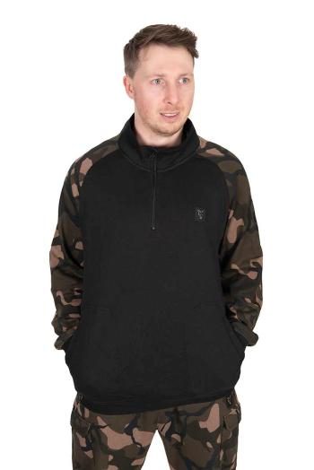 Fox mikina lw black camo qtr zip - m