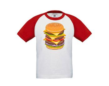 Dětské tričko baseball Hamburger