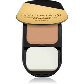 Max Factor Facefinity Refillable kompaktní matující make-up SPF 20 odstín 001 Porcelain 10 g