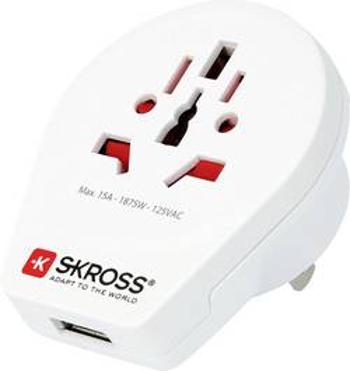 Cestovní adaptér Skross World to USA USB 1500262