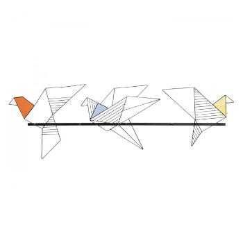 Nástěnný věšák Origami Bird 114 cm