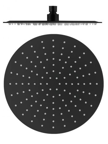 SLEZAK-RAV Hlavová sprcha kulatá kovová ø 30 cm černá matná, Barva: černá matná KS0001CMAT