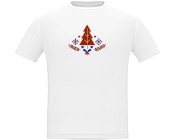 Pánské tričko Classic Heavy minimalistický vánoční strom