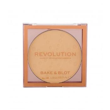 Makeup Revolution London Bake & Blot 5,5 g pudr pro ženy Banana Light